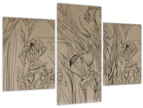 Tablou - Contururile plantelor (90x60 cm)