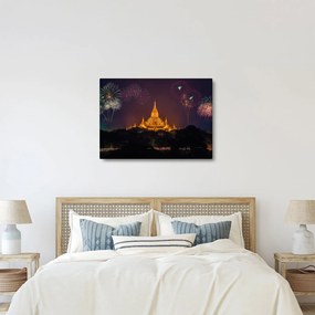 Tablou cu artificii în Asia (70x50 cm)