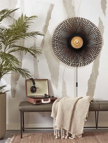 Aplica de perete eco din bambus Kalimantan 87cm nat/bl