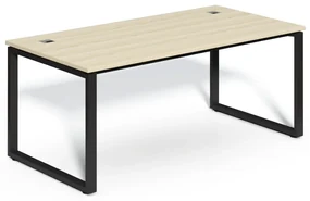 Masă SimpleOffice 180 x 90 cm, stejar deschis / negru