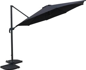 Umbrelă de soare gri 300x300 cm Deluxe – Garden Pleasure