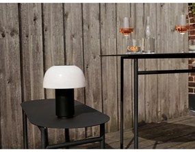 Masă de dining neagră rotundă din metal ø 70 cm Disc – Zone