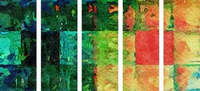 Tablou 5-piese artă colorată