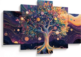 Tablou – Arbore violet plin de energie (150x105 cm)