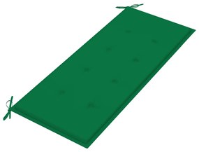Banca de gradina cu perna, 120 cm, bambus Verde, 120 x 50 x 4 cm, 1, 120 x 50 x 4 cm