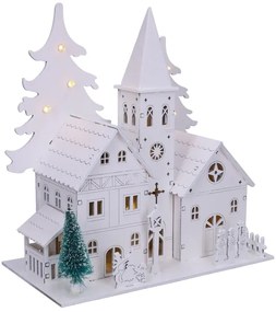 Brilagi - Decorațiune LED de Crăciun, bisericuță, LED/2xAA