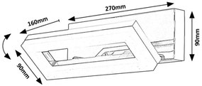 Aplica de perete LED pentru baie IP44 Blas