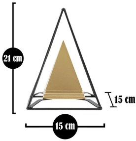 Mauro Ferretti PIRAMIDA DE FIER AURIE CM 15X15X21