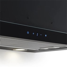 Vinea, hotă cu recirculare, 60cm 610m³/hset de filtru cu carbune activ, negru