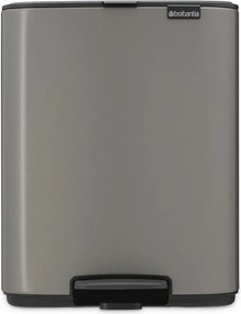 Coș de gunoi gri cu pedală din oțel 12 l Bo – Brabantia