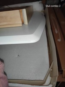 OFERTA Masa de bucatarie alba COMBO 120X75 clasa a II-a