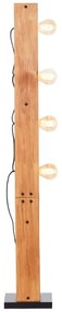 Brilliant - Lampadar CALANDRA din lemn de pin, 4xE27/42W/230V