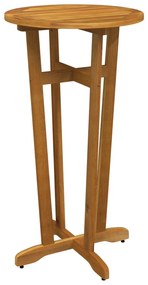 319698 vidaXL Masă de bar de grădină, Ø60x105 cm, lemn masiv de acacia
