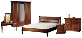 Set Dormitor Ravino, Personalizabil, Lemn Masiv, Nuc