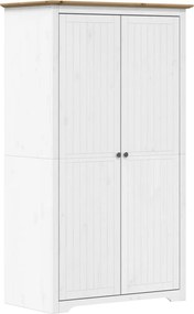 vidaXL Șifonier "BODO", alb & maro, 99x53,5x173 cm, lemn masiv de pin