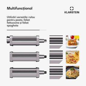 Atașament pentru paste Chiara | funcție 3 în 1 | 8 niveluri | rezistent la mașina de spălat vase | oțel inoxidabil | compatibil