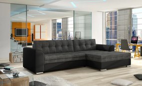 Coltar extensibil, 270x165x80 cm, Conforti R, Eltap (Culoare: Negru, Alb)