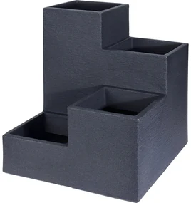 Suport ghivece, 53x53x60 cm, polietilena, gri