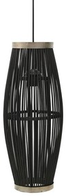 Lampa suspendata, negru, 23x55 cm, rachita, 40 W, oval, E27 1, 23 x 55 cm, Negru, nu, 23 x 55 cm