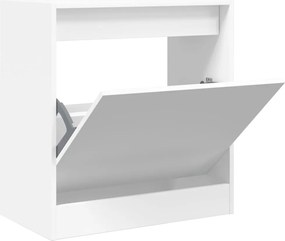 vidaXL Pantofar, alb, 60x34x63,5 cm, lemn compozit