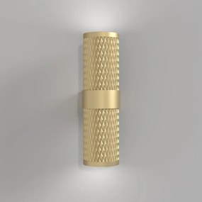 Aplica de perete design tehnic Focus auriu mat