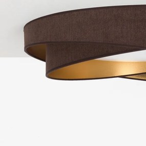 BRILAGI - Lampă LED dimabilă VELVET TWIST LED/36W/230V CCT, Ø 65 cm WT maro/auriu + telecomandă