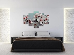 Tablou cu floare - roșie (150x105 cm)