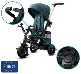 Tricicletă pentru copii 5v1 EASYTWIST verde/neagră KINDERKRAFT