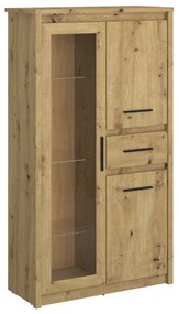 Vitrină Andra 2D1W1S (Stejar artisan). 1052732