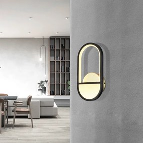 Aplică LED Aigostar LED/13,5W/230V 2700K negru/auriu