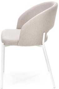 Scaun de bucaterie Selah, bej/alb