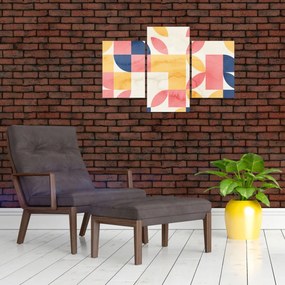 Tablou - Abstracție cu modele retro (90x60 cm)