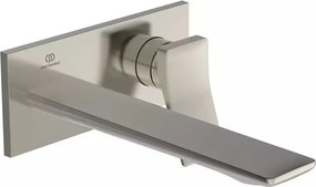Baterie lavoar incastrata Ideal Standard Atelier Conca 220 argintiu Silver Storm fara corp ingropat