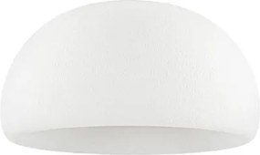 Lustra aplicata tavan cu textura granulata Davo 50cm, alb piatra