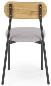 Set masă și scaune Kingston 2+1, lemn natural / gri
