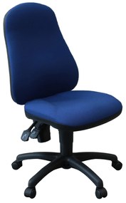 Scaun de birou Punkt-Ergo RTS, fara brate, textil C14, albastru/negru