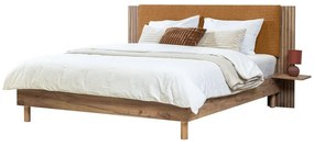 Pat matrimonial cu somieră 140x190 cm Lior – Bobochic Paris