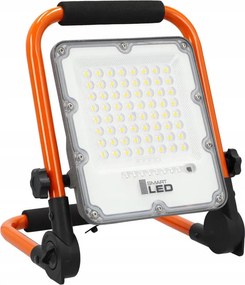 Proiector LED reîncărcabil cu stativ LED/30W/3,2V 4500K 5000 mAh IP65 portocaliu