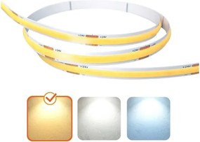 Bandă LED TRAMO pentru exterior, 50W/24V, 5m, IP65, 3000K