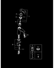 GROHE 3246920E - Baterie pentru lavoar EURODISC COSMOPOLITAN, dimensiunea S, crom