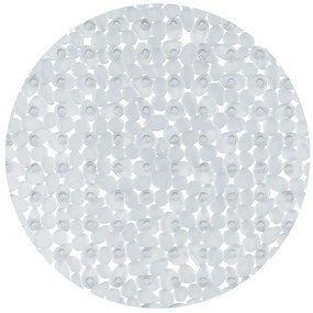 Spirella Covor de duș rotund anti-alunecareRIVERSTONE, transparent, 57 cm