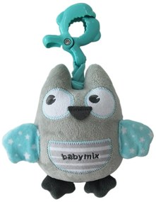 Baby Mix Jucărie educațională de pluș cu clipBufniță, verde