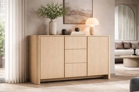 Comodă Sorrenti 168 cm cu sertare - stejar Vicenza