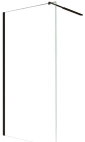 Cabină de duș River walk-in 90x190 cm neagră