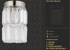 Plafoniera LUX, spot aplicat realizat manual ELLINI
