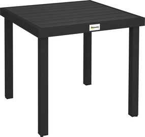 Outsunny Aluminum Outdoor Patio Dining Table for 4 for Garden Lawn Backyard, Natural | Aosom Romania