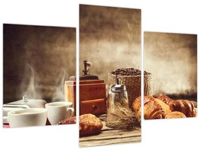 Tablou - Cafea și mic dejun (90x60 cm)