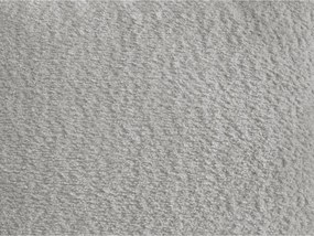 Taburet gri deschis cu tapițerie din țesătură bouclé Azra – Bobochic Paris