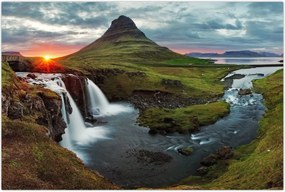 Tablou - Kirkjufell la apus (90x60 cm)