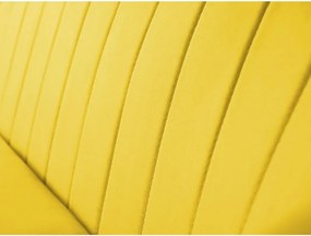 Canapea cu tapițerie din catifea Mazzini Sofas Sardaigne, 158 cm, galben